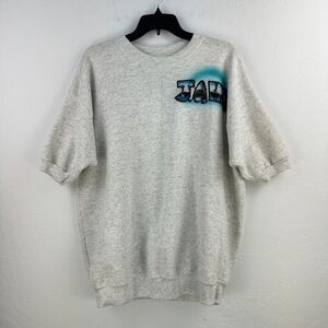 Vtg‎ Lee Sweatshirt Mens XL Gray Santa Rita AZ Eagles Football Graffiti Art USA